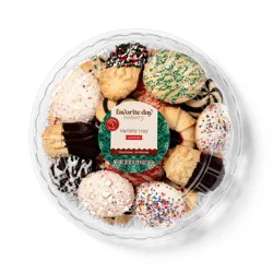 Holiday Christmas Variety Cookie Tray - 20oz - Favorite Day™