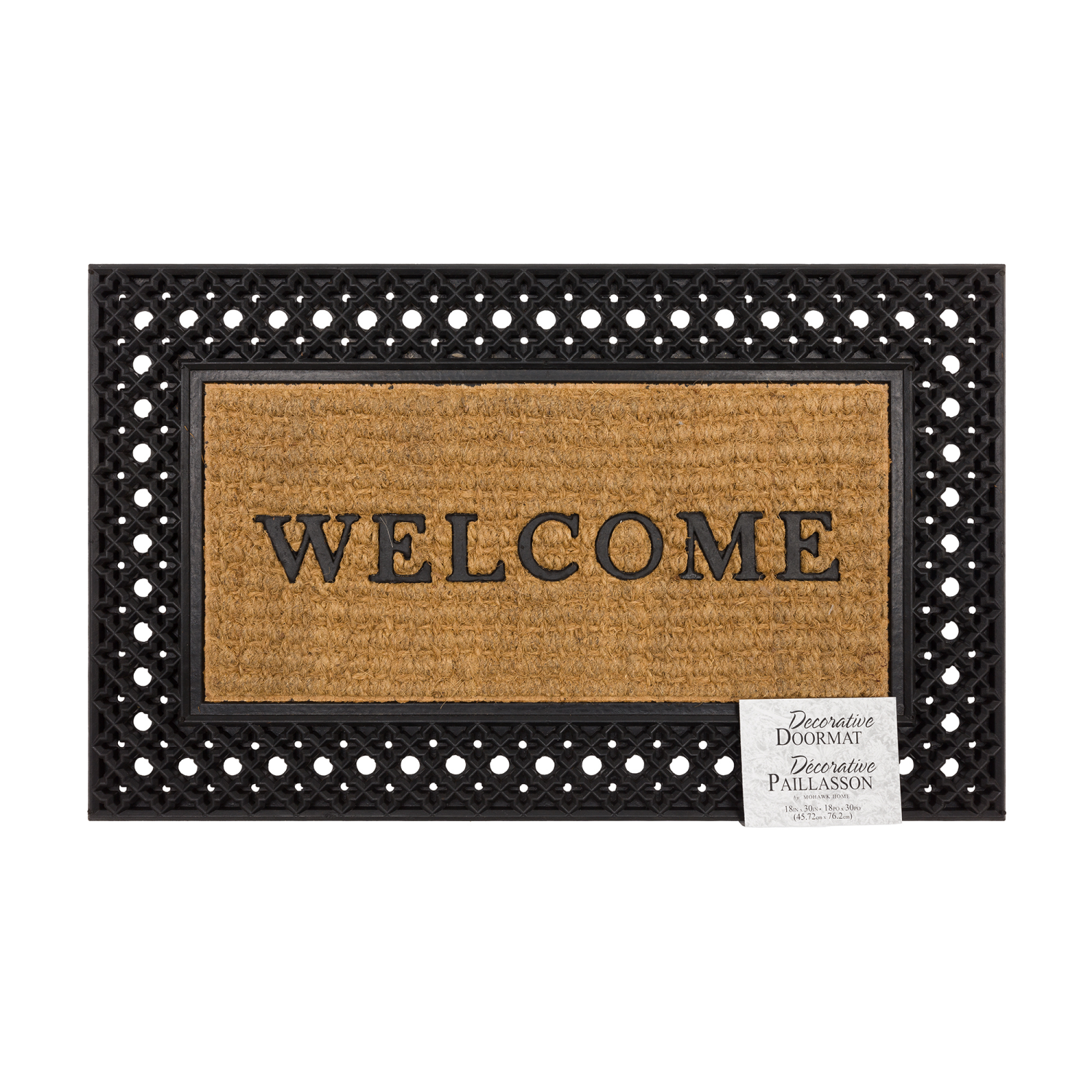 slide 2 of 4, Mohawk Mega Rib Welcome Coir Mat 18 x 30, 18 in x 30 in