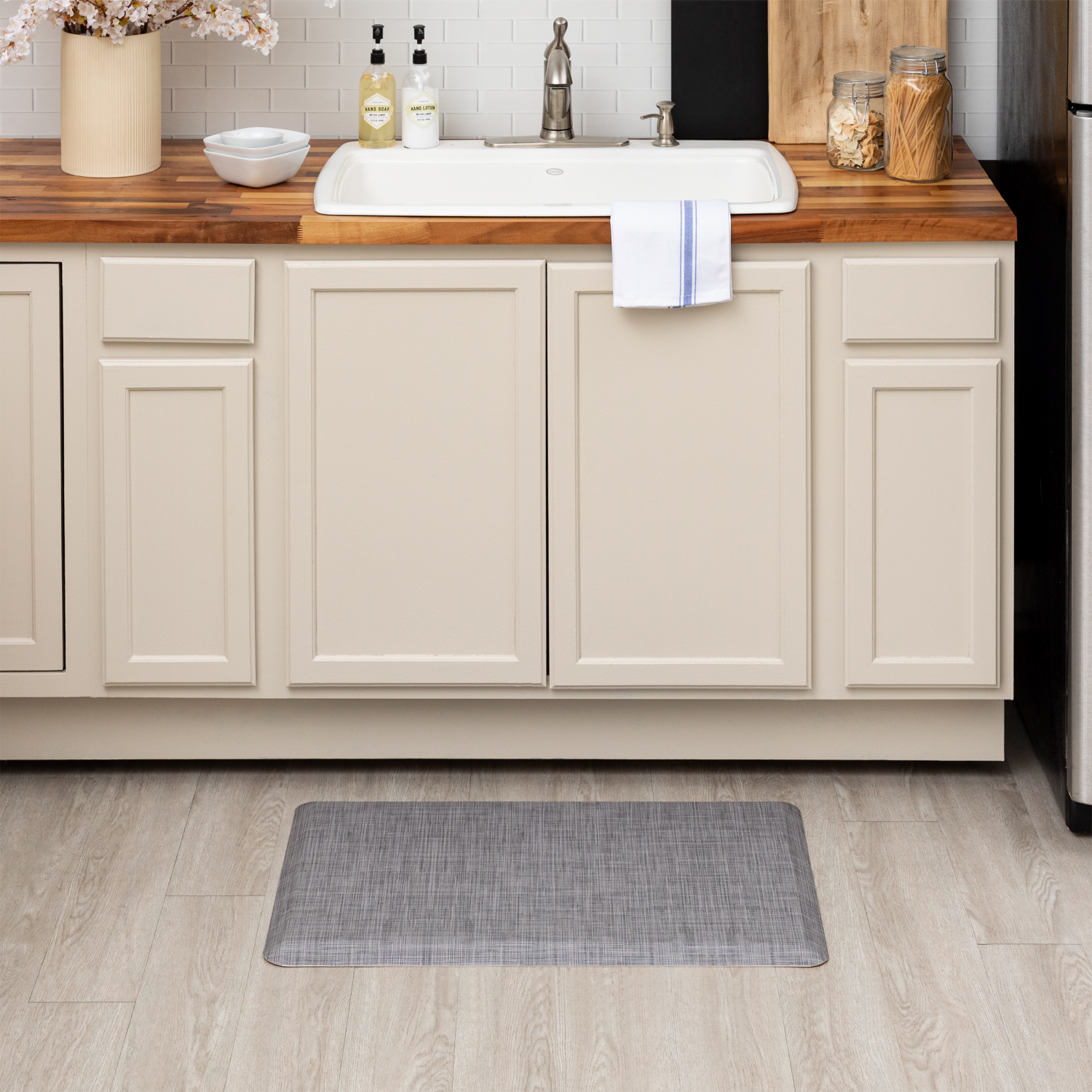 slide 3 of 4, Mohawk Metroplex Grey Kitchen Mat 20x32, 1 ct