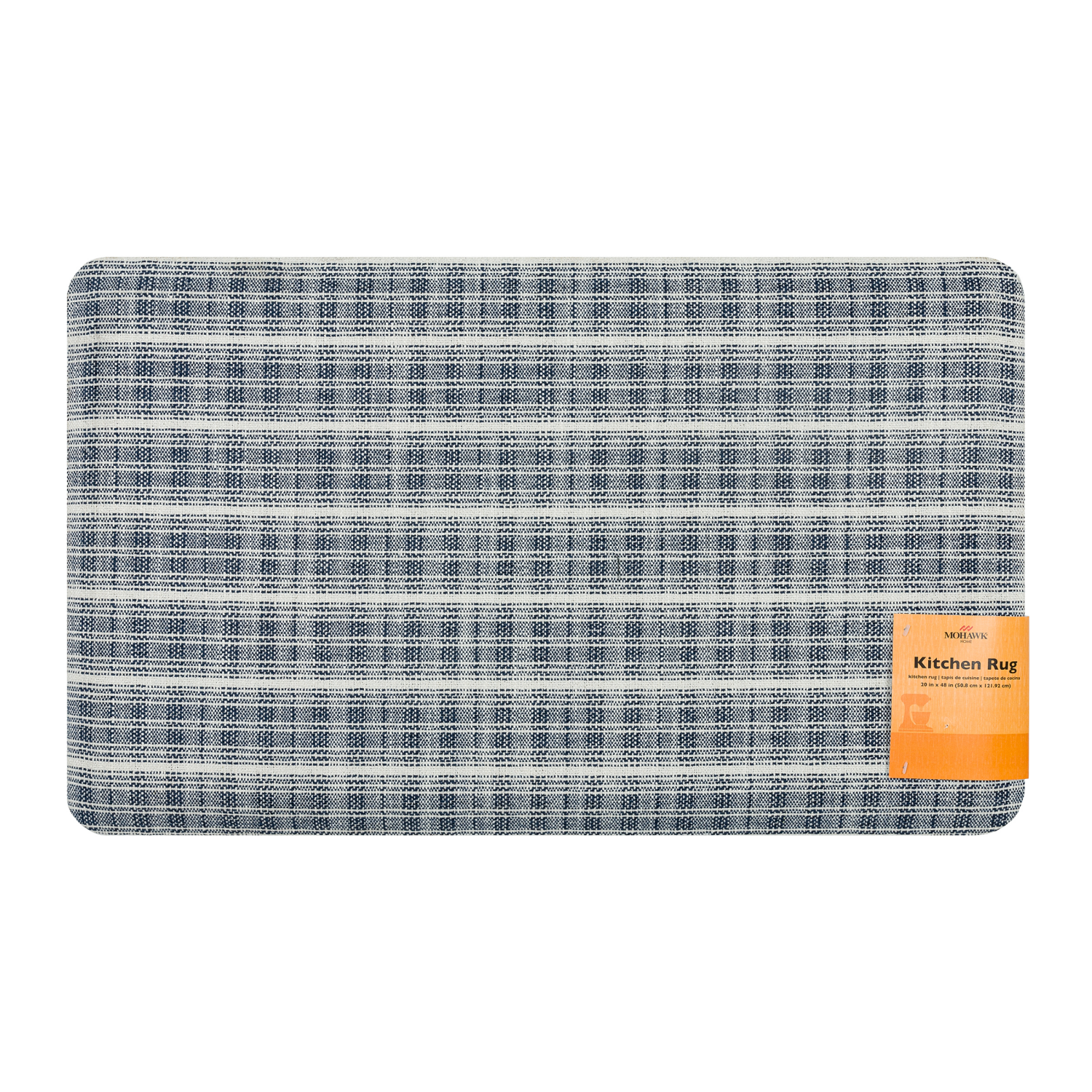 slide 2 of 4, Mohawk Ombre Jacquard Comfort Kitchen Mat Navy 18x30, 1 ct
