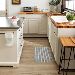 Mohawk Ombre Jacquard Comfort Kitchen Mat Navy 18x30