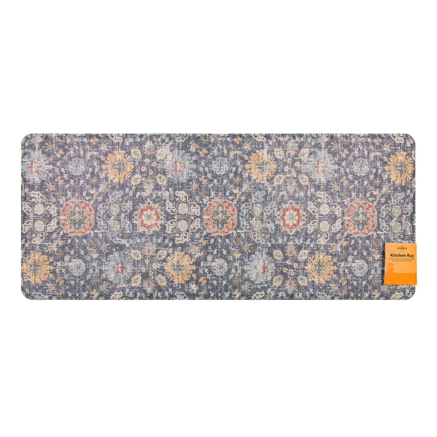 slide 2 of 4, Mohawk Marisol Comfort Kitchen Mat Midnight 20x48, 1 ct