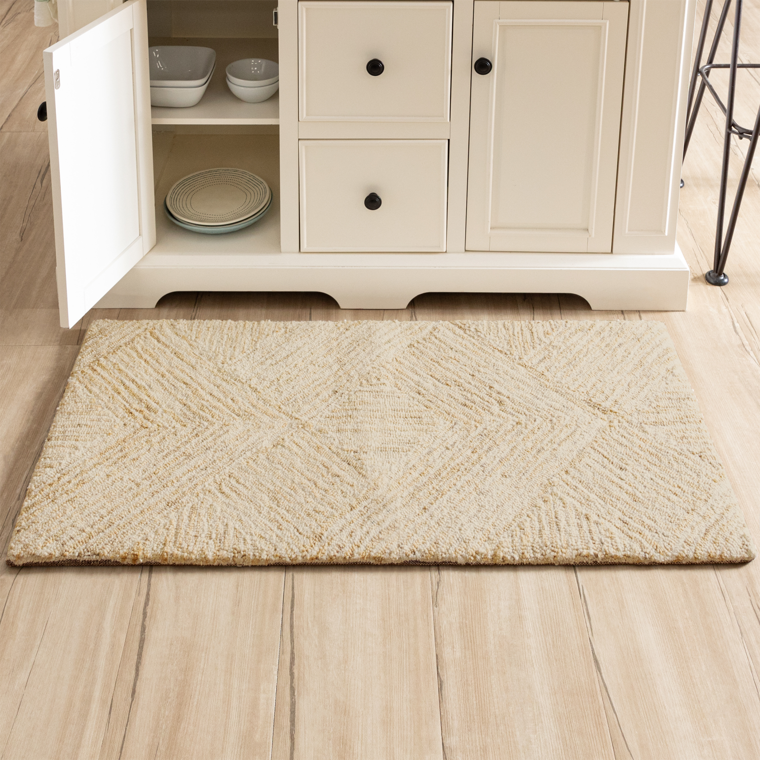 slide 1 of 4, Mohawk Refined MMF Kitchen Mat Taupe 20x42, 1 ct