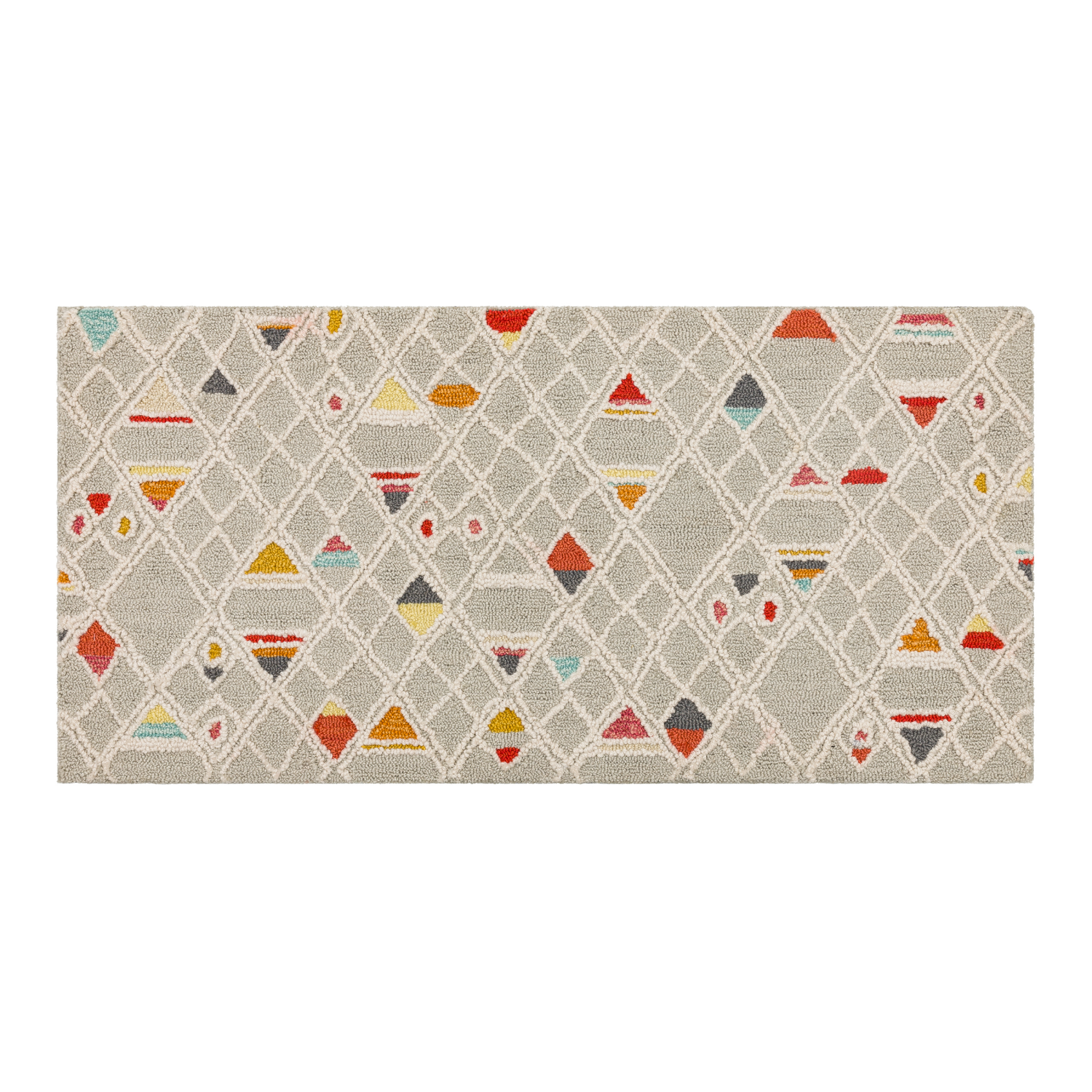 slide 3 of 4, Mohawk Tribal Lines MMF Silver Kitchen Mat 20x42, 1 ct