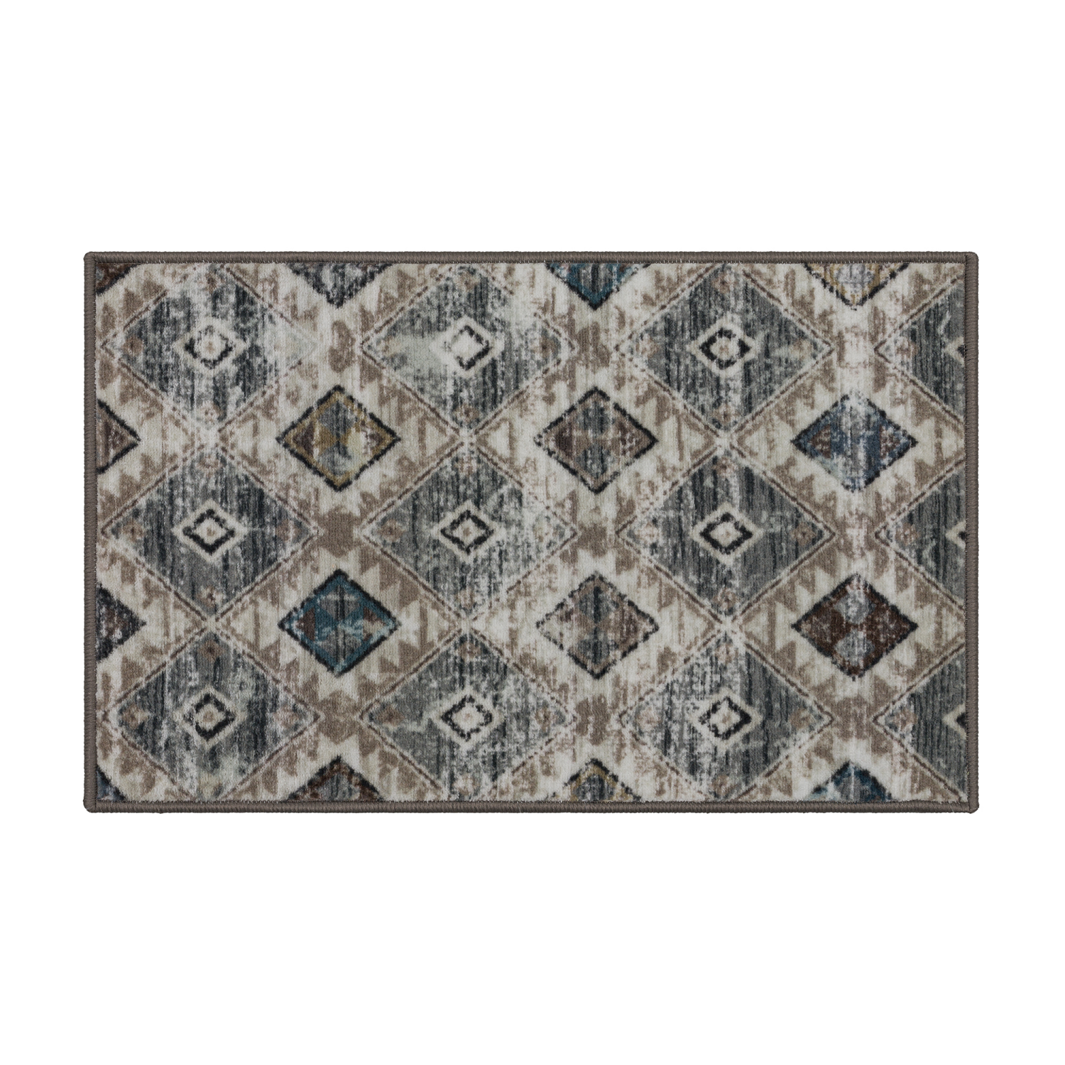 slide 3 of 4, Mohawk Grey Diamond Scatter Rug 20x32, 1 ct