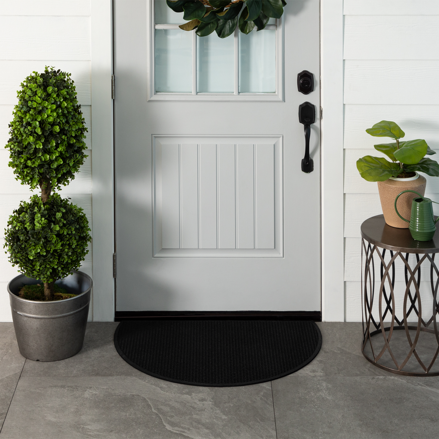 slide 2 of 4, Mohawk Honeycomb Matrix Slice Mat, 23in x35in, Black, 1 ct