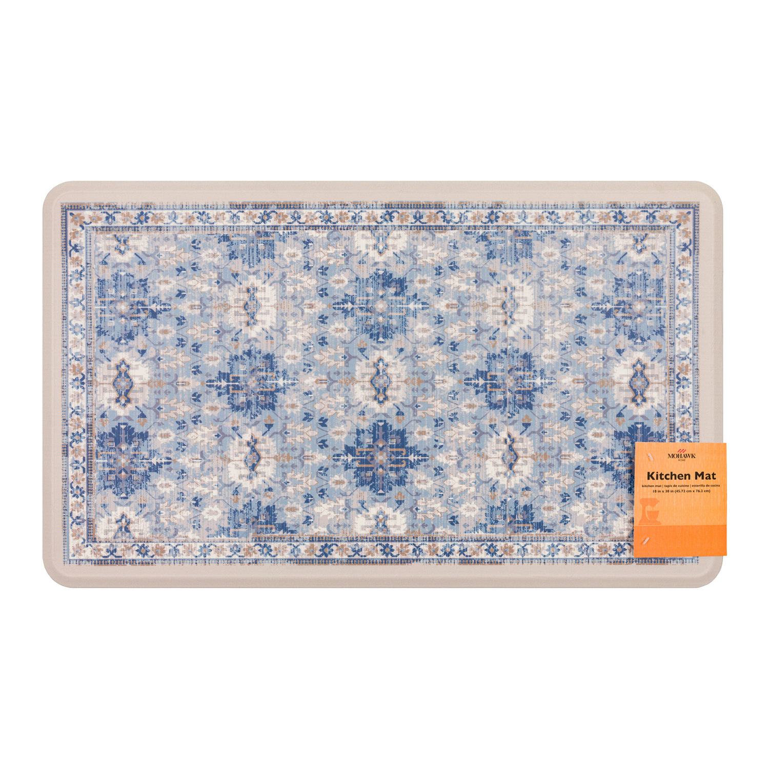 slide 2 of 4, Mohawk Wonder Sky Blue Kitchen Mat 18x30, 1 ct