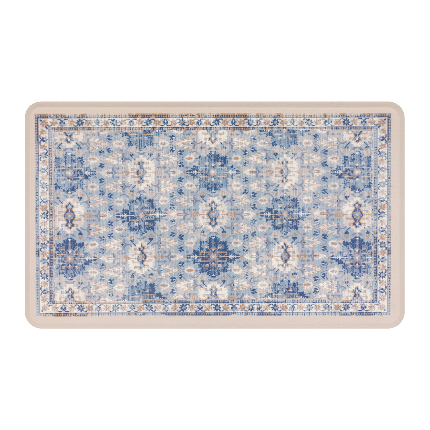 slide 3 of 4, Mohawk Wonder Sky Blue Kitchen Mat 18x30, 1 ct