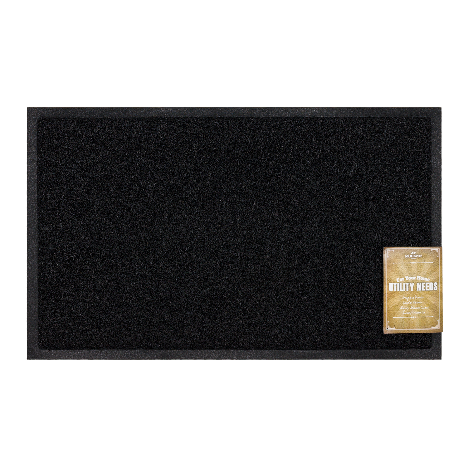 slide 2 of 4, Mohawk Trapper Utility Mat, 17.5in x 29.5in, Black, 1 ct