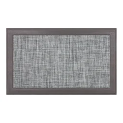 Mohawk Faux Linen Mat,18 in x 30in, Gray