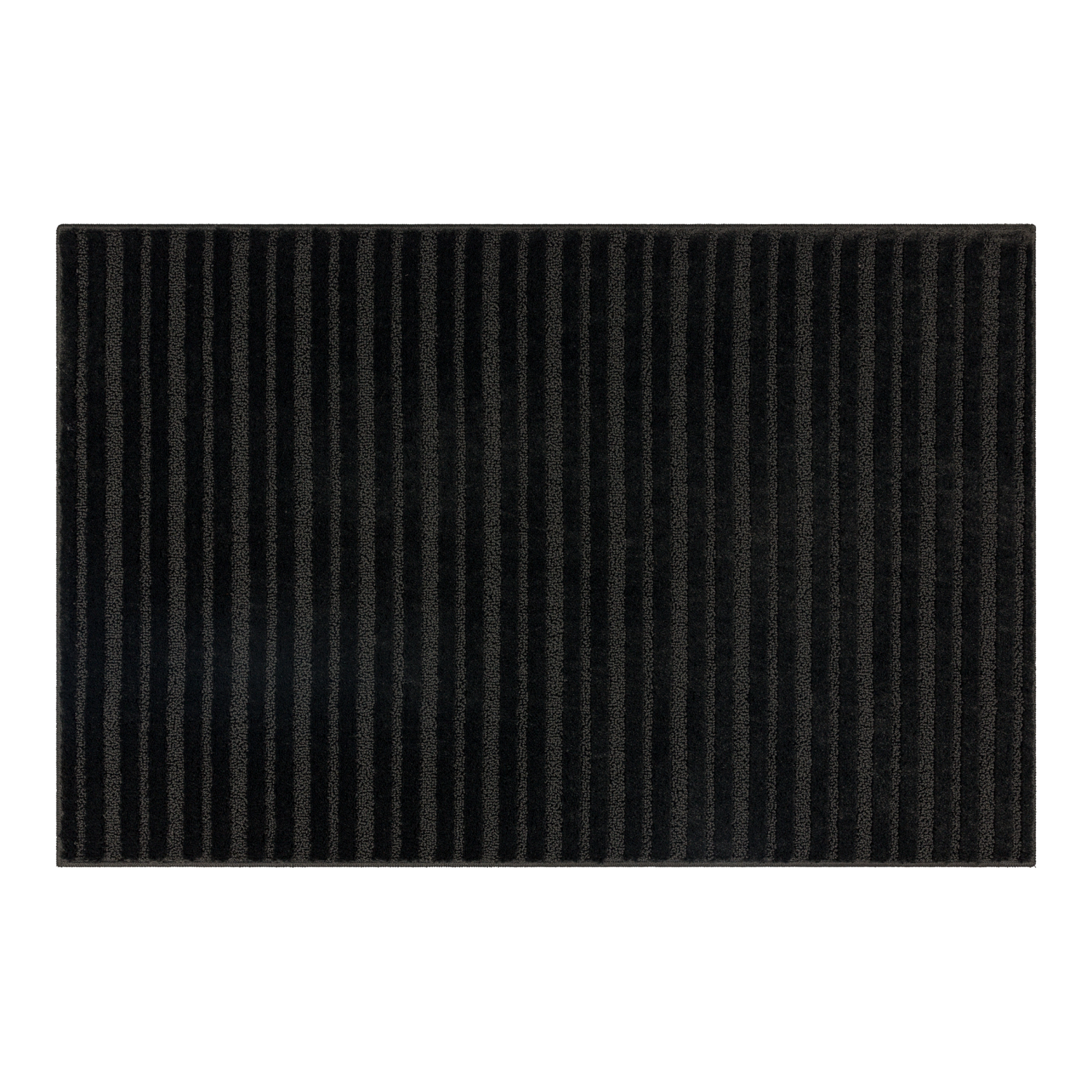 slide 1 of 3, Mohawk Enduring Stripe Scatter, 30in x 45in, Charcoal, 1 ct