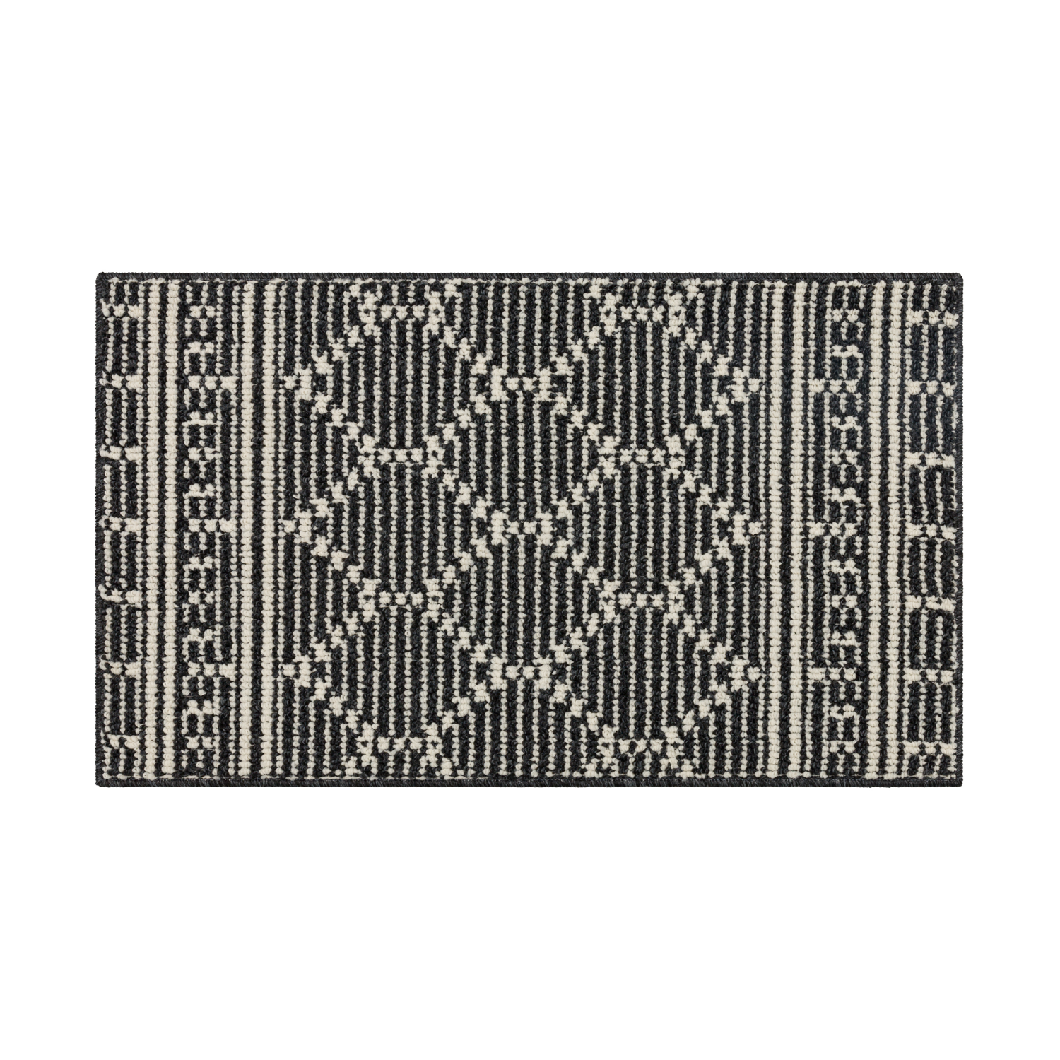 slide 1 of 3, Mohawk Trellis Scatter,20inx32in,Near Black/Starch, 1 ct