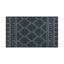 Mohawk Trellis Scatter, 20inx32in, Dk Blue/Lt Grey