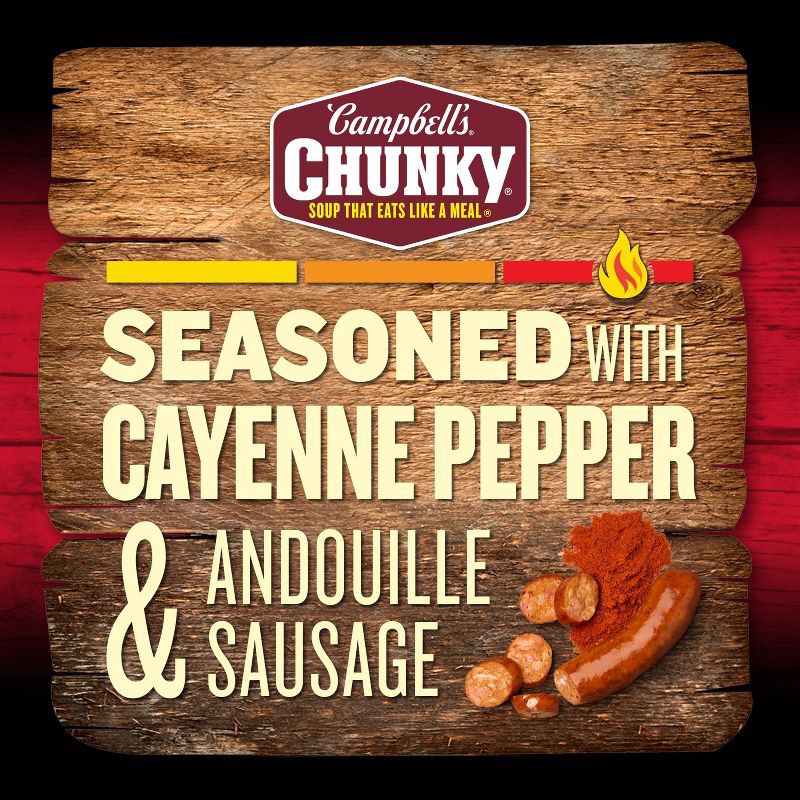 slide 6 of 14, Campbell's Chunky Spicy Chicken & Sausage Gumbo - 18.8oz, 18.8 oz