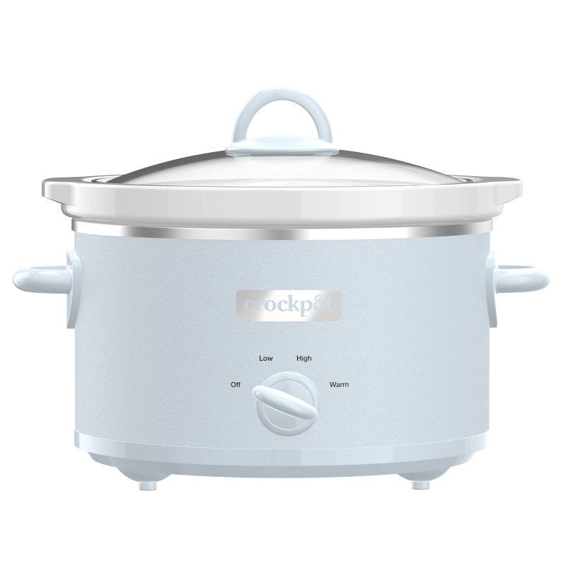 slide 1 of 6, Crock-Pot 4.5qt Manual Slow Cooker - Light Blue, 4.5 qt