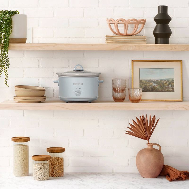 slide 5 of 6, Crock-Pot 4.5qt Manual Slow Cooker - Light Blue, 4.5 qt