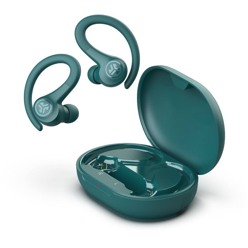 slide 1 of 9, JLab Go Air Sport True Wireless Bluetooth Earbuds - Teal: Sweat & Water Resistant, Built-In Mic, 1 ct