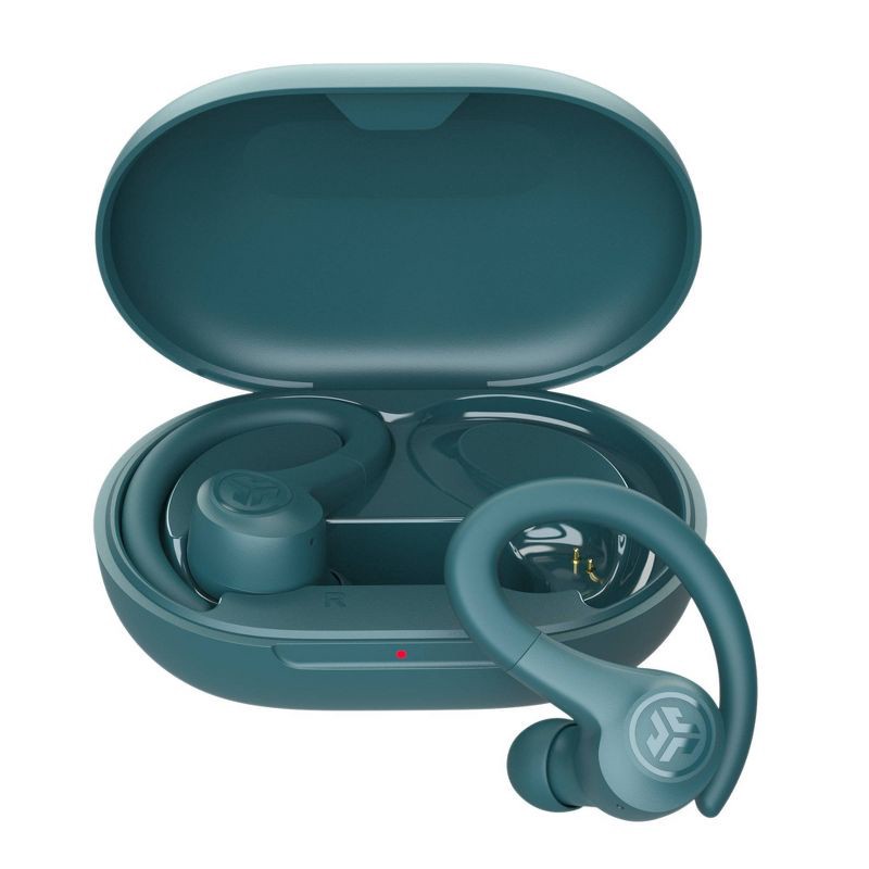 slide 7 of 9, JLab Go Air Sport True Wireless Bluetooth Earbuds - Teal: Sweat & Water Resistant, Built-In Mic, 1 ct