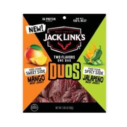 Jack Link's Duos Mango/Jalapeno Beef Sticks 2.85 oz