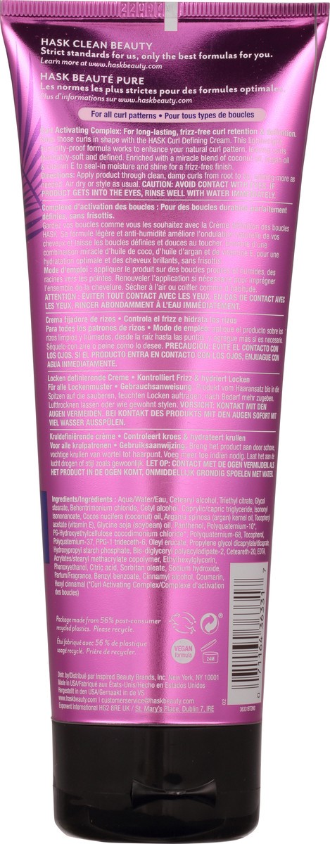 slide 10 of 10, Hask Curl Care Curl Defining Cream - 6.7 fl oz, 6.7 fl oz