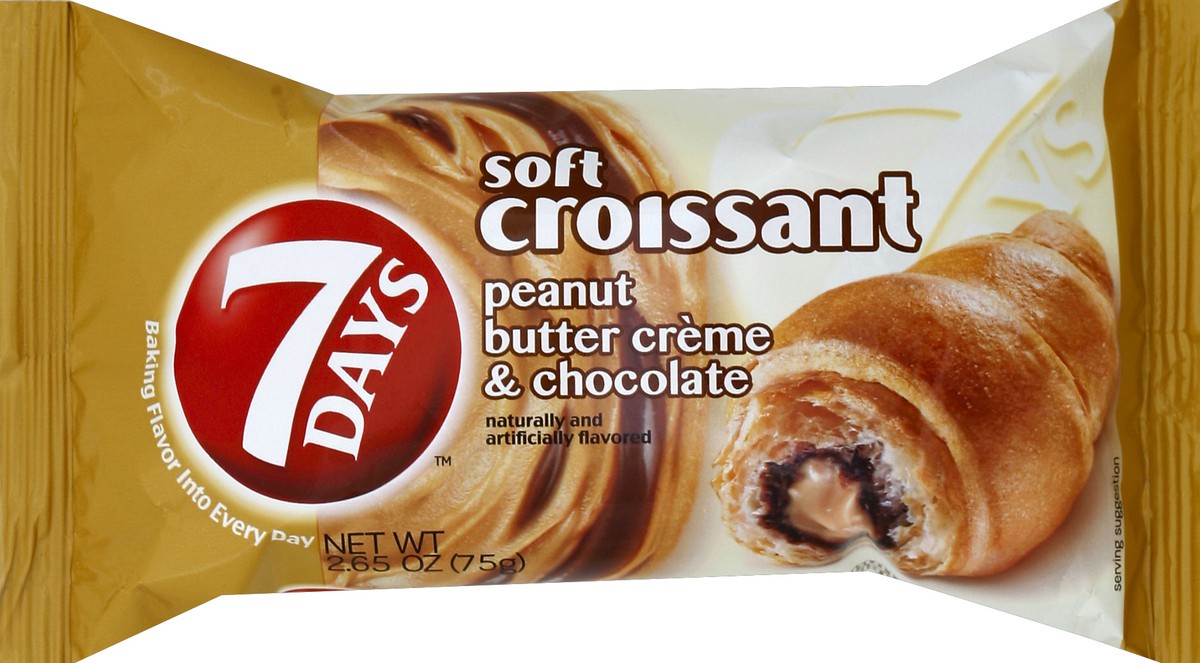 slide 5 of 5, 7DAYS Peanut Butter Creme & Jelly Soft Croissant, 2.65 oz