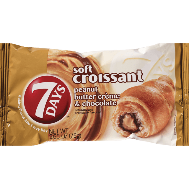 slide 1 of 5, 7DAYS Peanut Butter Creme & Jelly Soft Croissant, 2.65 oz