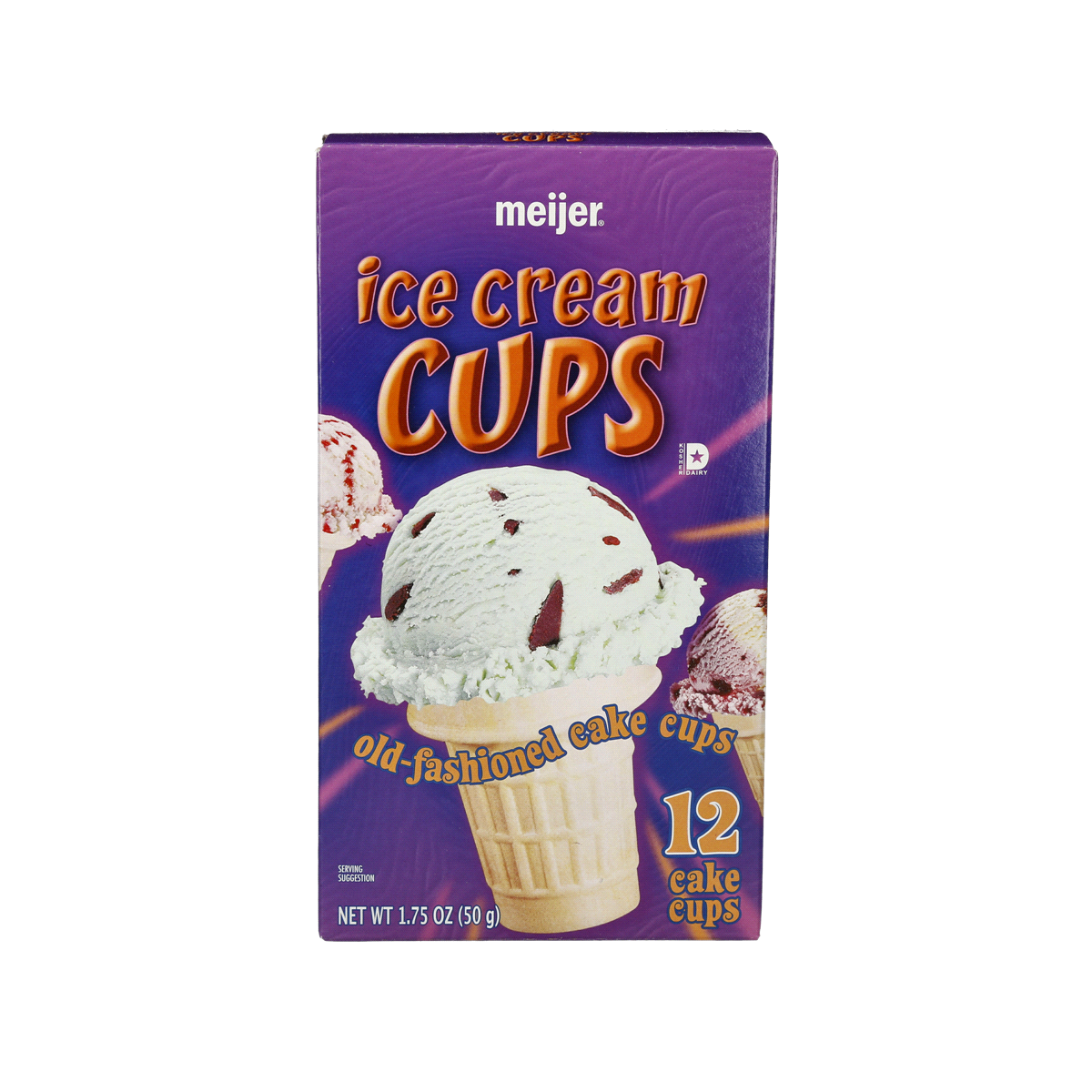 slide 1 of 6, Meijer Ice Cream Cups, 12 ct