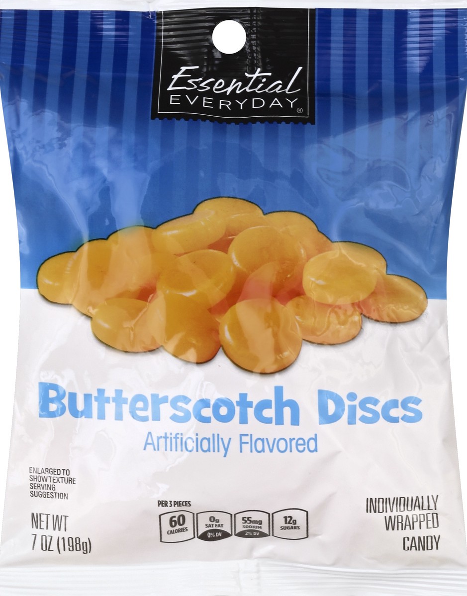 slide 5 of 6, Essential Everyday Butterscotch Disks, 7 oz