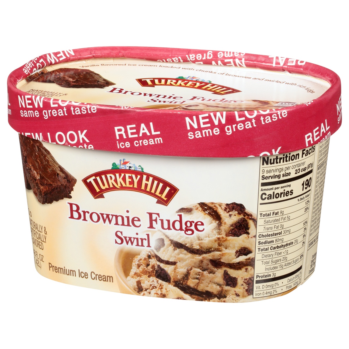 Turkey Hill Dairy Brownie Fudge Swirl Ice Cream 48 fl oz Shipt
