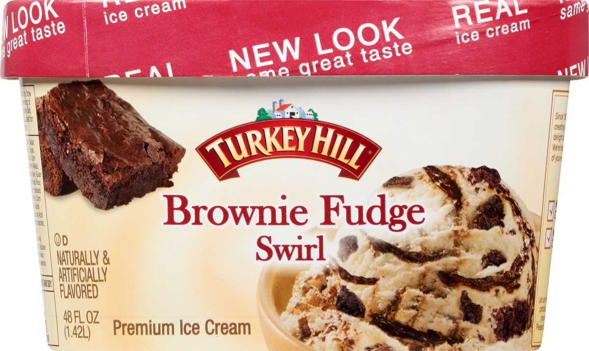 Turkey Hill Dairy Brownie Fudge Swirl Ice Cream 48 fl oz Shipt