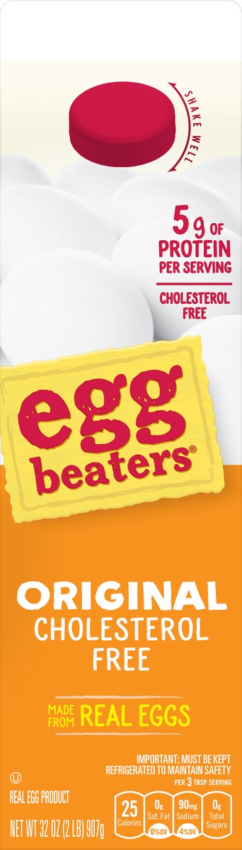 slide 1 of 2, Egg Beaters Cholesterol Free Original Egg 32 oz, 32 oz