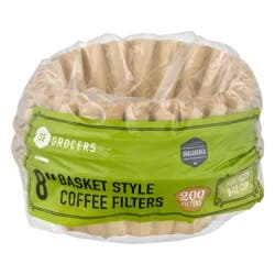 SE Grocers Basket Style Coffee Filters Unbleached - 200 ct