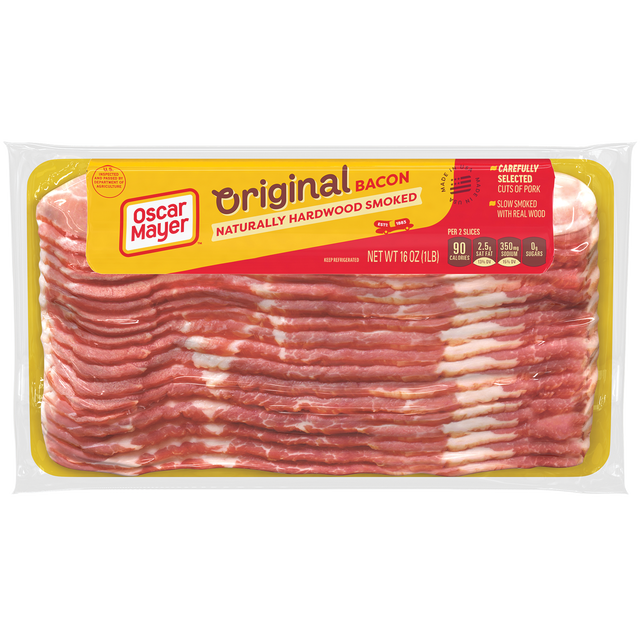 slide 1 of 1, Oscar Mayer Naturally Hardwood Smoked Bacon, 16 oz