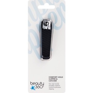 slide 1 of 1, Beauty 360 Comfort Hold Clipper & Catcher, 1 ct