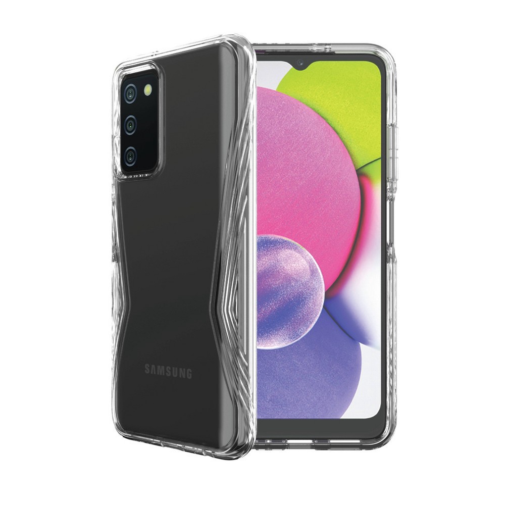 slide 3 of 5, Fellowes Body Glove Samsung Galaxy A03s Transition Grip Case - Clear, 1 ct