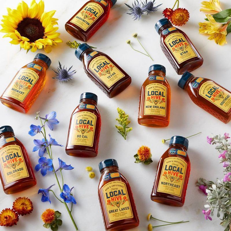 slide 3 of 4, Local Hive Nor Cal Raw & Unfiltered Honey - 24oz, 24 oz
