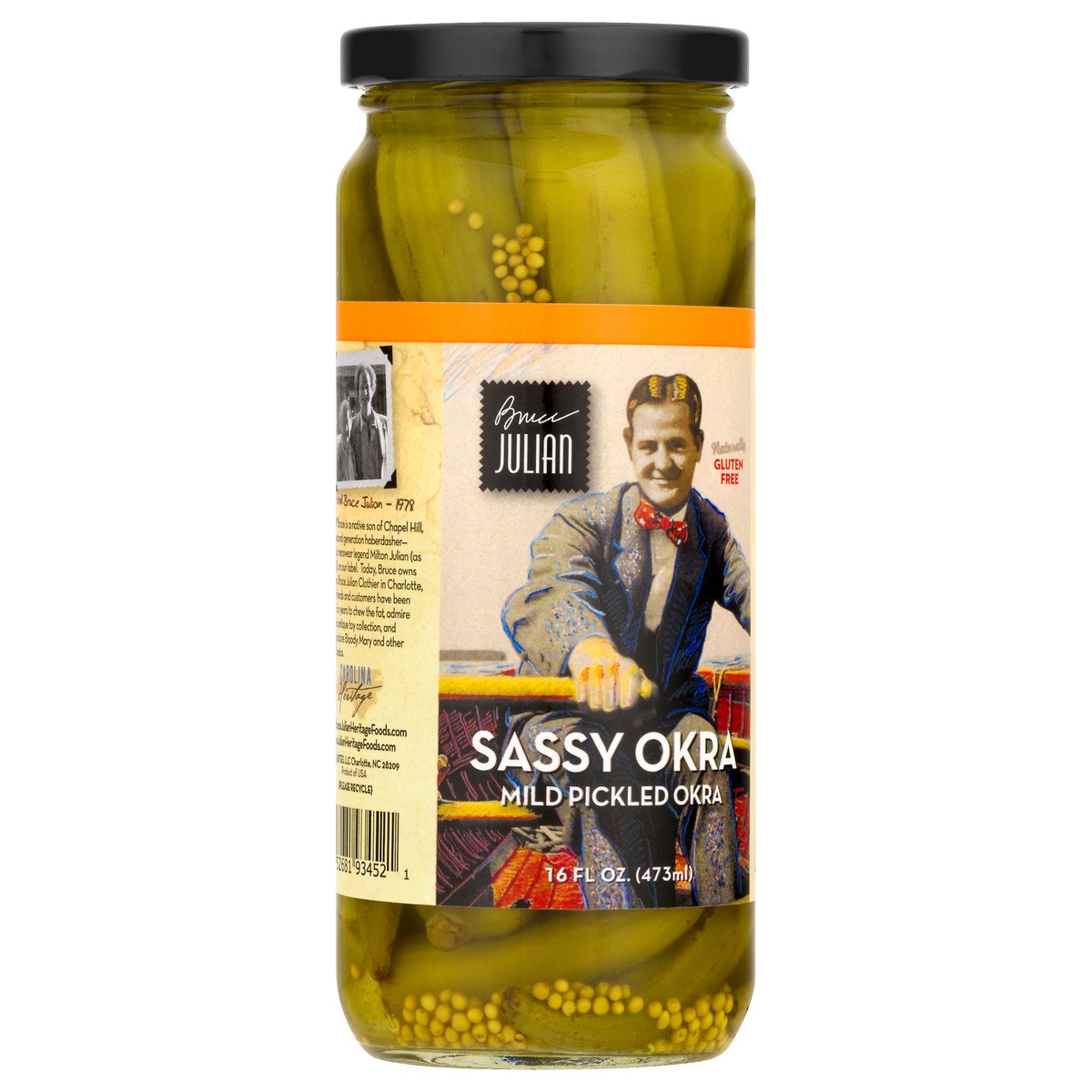 slide 4 of 11, Bruce Julian Mild Pickled Gluten Free Sassy Okra 16.0 oz, 16 oz