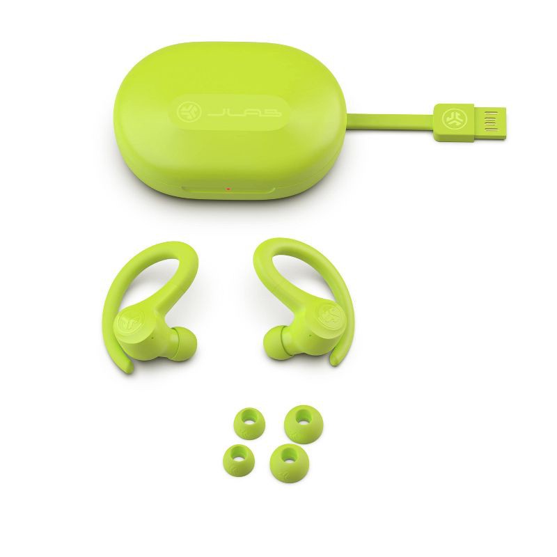 slide 6 of 9, JLab Go Air Sport True Wireless Bluetooth Earbuds - Yellow, 1 ct