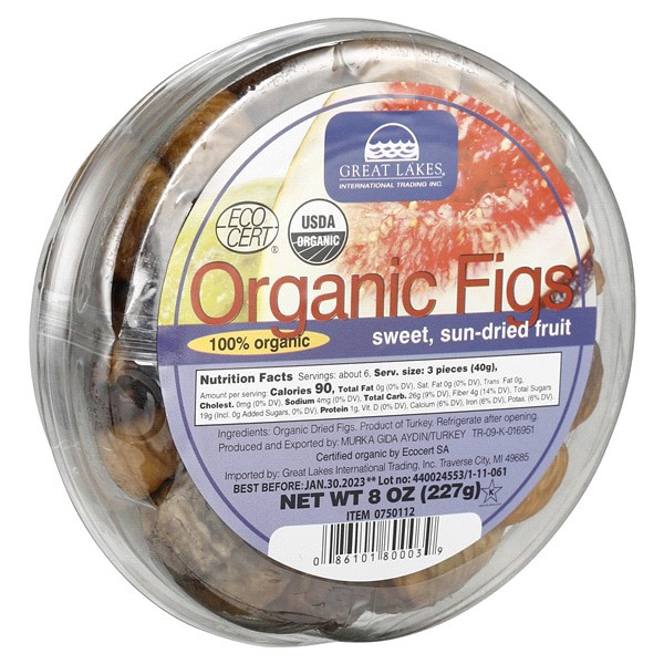 slide 4 of 29, Great Lakes Sun-Dried Organic Garland Figs, 8 oz