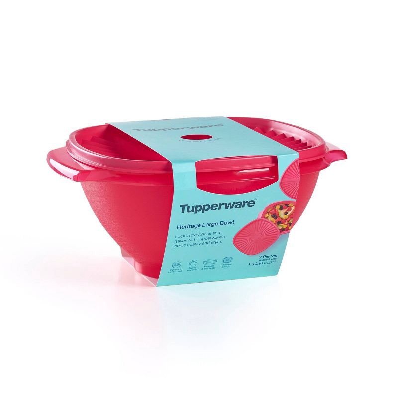 slide 5 of 12, Tupperware Heritage - 8C Bowl - Rubine Red, 1 ct