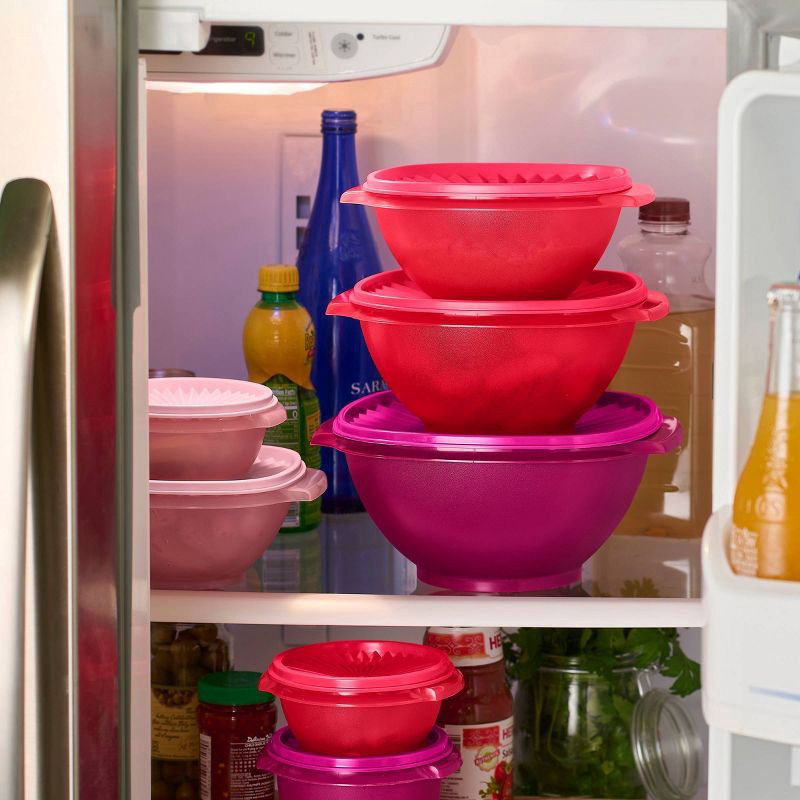 slide 14 of 15, Tupperware 30pc Heritage Get it All Set Food Storage Container Set Pink, 30 ct