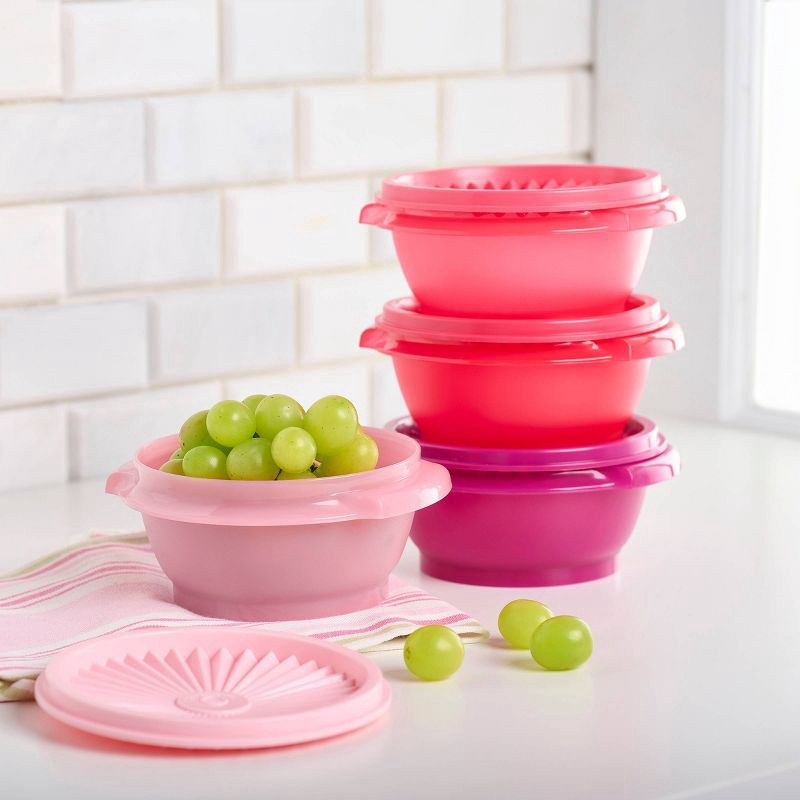 slide 5 of 15, Tupperware 30pc Heritage Get it All Set Food Storage Container Set Pink, 30 ct