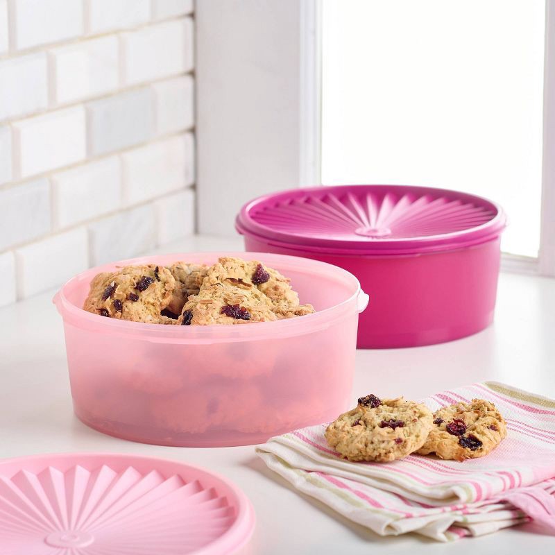 slide 7 of 15, Tupperware 30pc Heritage Get it All Set Food Storage Container Set Pink, 30 ct
