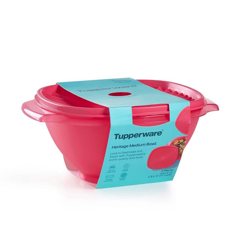 slide 7 of 13, Tupperware Heritage - 5.25C Bowl - Flamingo, 1 ct