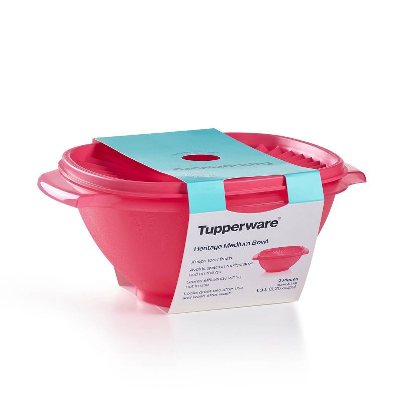 slide 4 of 13, Tupperware Heritage - 5.25C Bowl - Flamingo, 1 ct