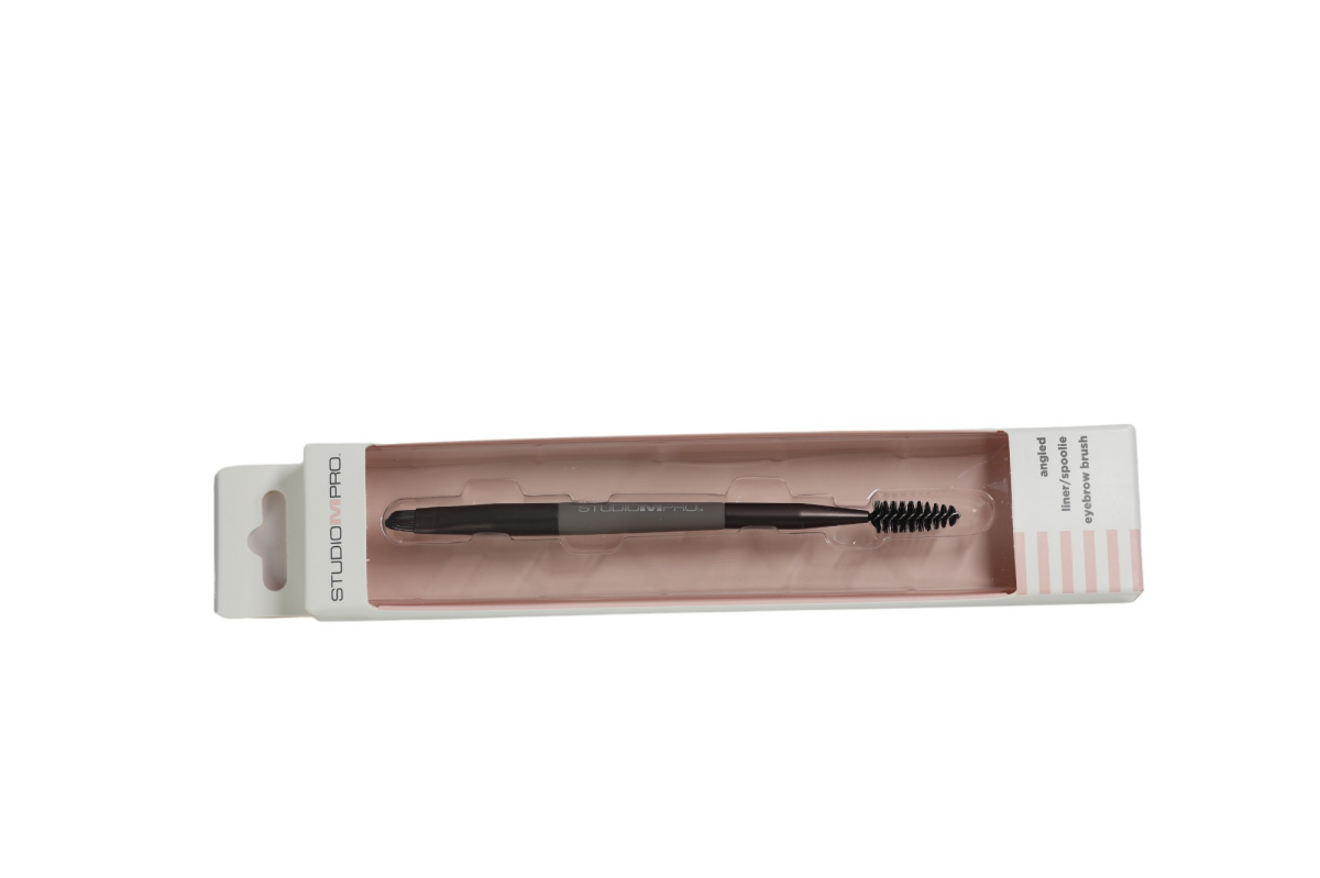 slide 1 of 1, Studio M Professional Studio M Pro Angled Liner/Spoolie Eyebrow Brush, 1 ct