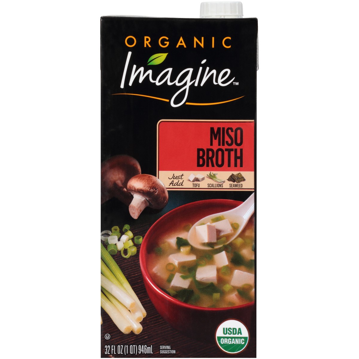 slide 4 of 8, Imagine Organic Miso Broth 32 fl. oz. Aseptic Pack, 32 fl oz