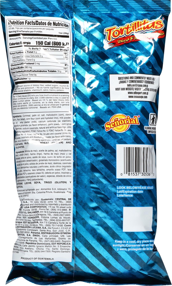 slide 10 of 13, Senñorial Unique Flavor Corn Snacks 100 g, 3.53 oz