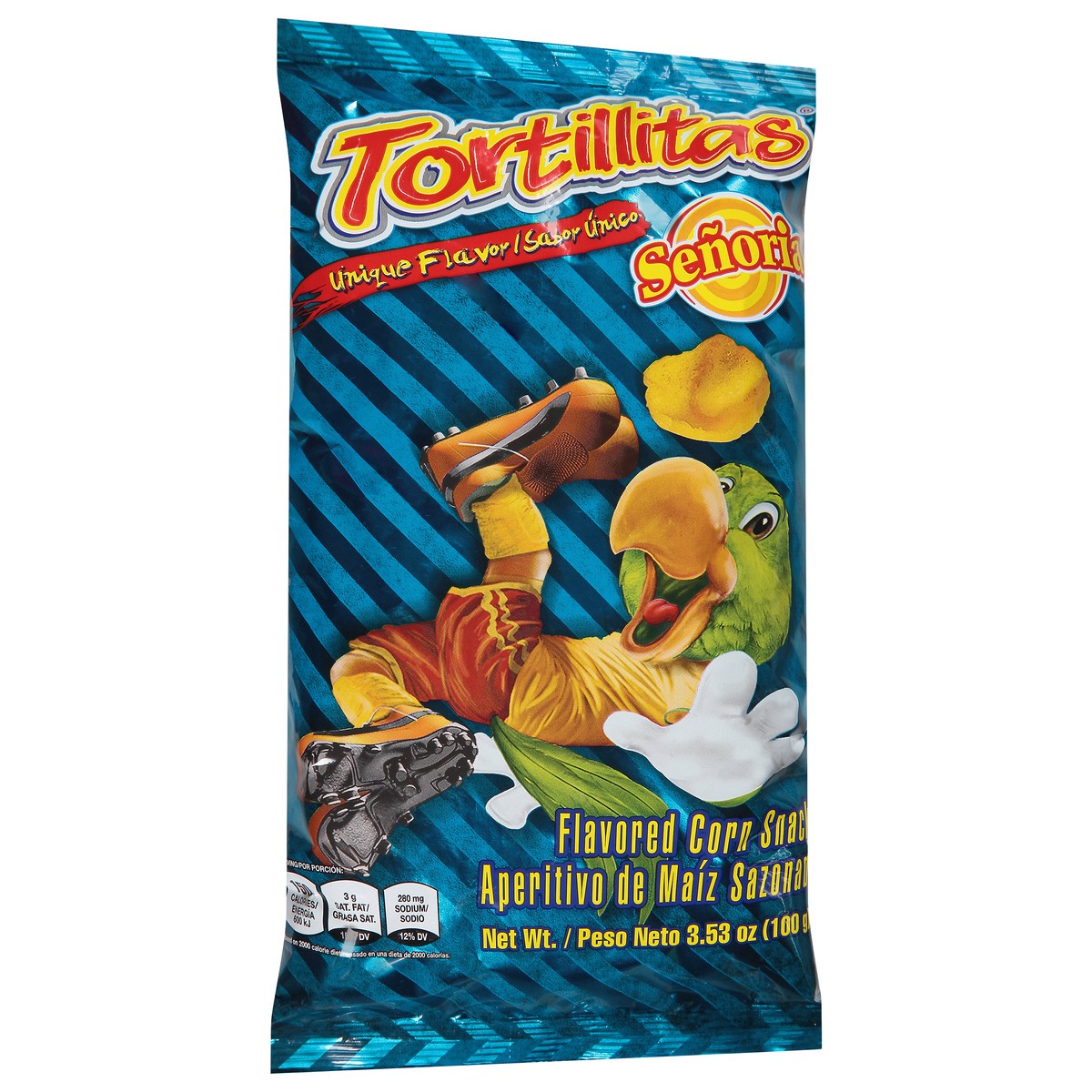 slide 5 of 13, Senñorial Unique Flavor Corn Snacks 100 g, 3.53 oz