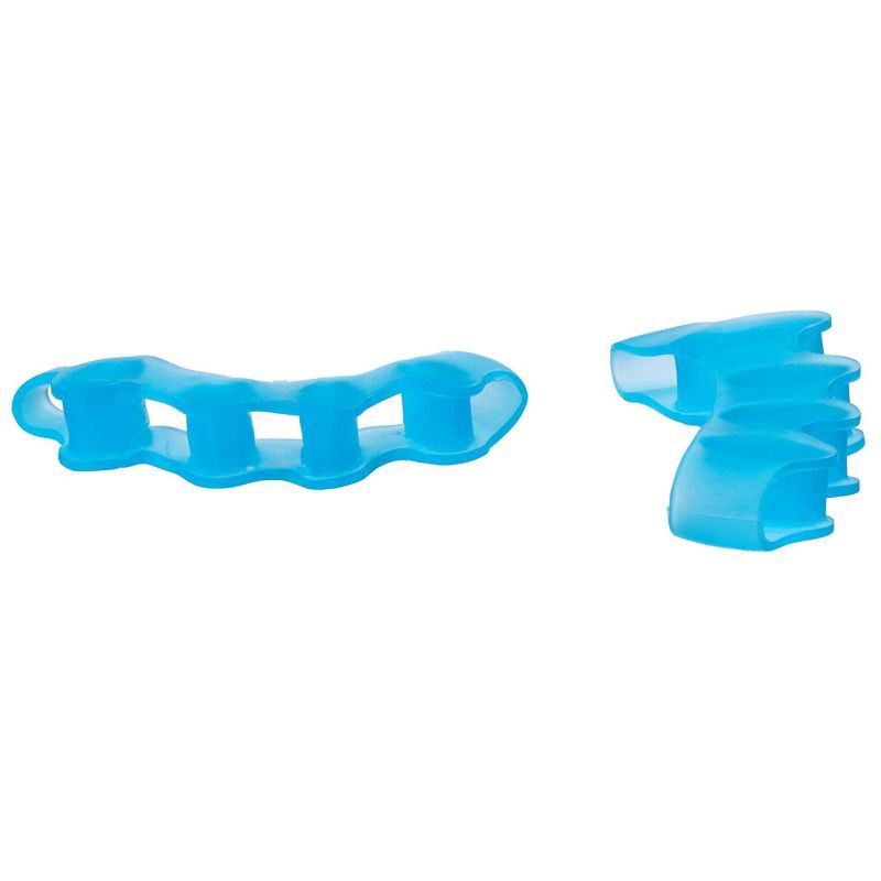 slide 9 of 10, ZenToes Silicone Toe Separators for Correct Toe Alignment - Blue, 1 ct
